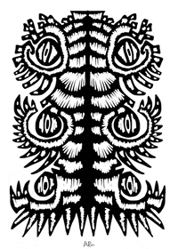 black and white animation GIF by Miron