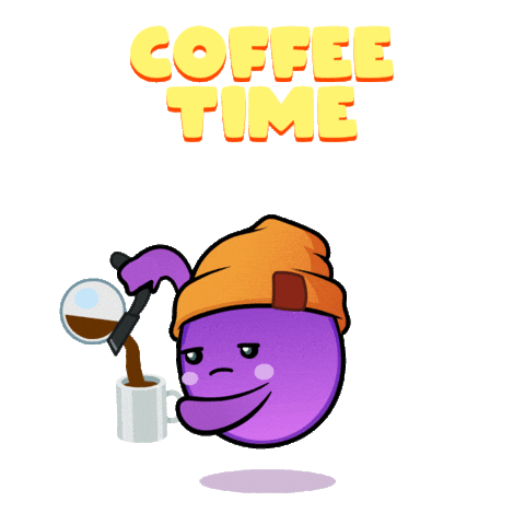 Coffee Time Sticker by The Grapes