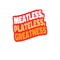 Meatless Plateless Greatness Sticker by DopsuFood