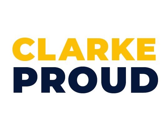Proud College Sticker by Clarke University
