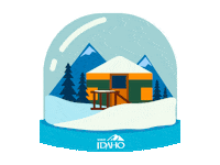 Frosty The Snowman Winter Sticker by VisitIdaho