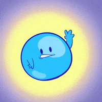Happy Blue Ball GIF