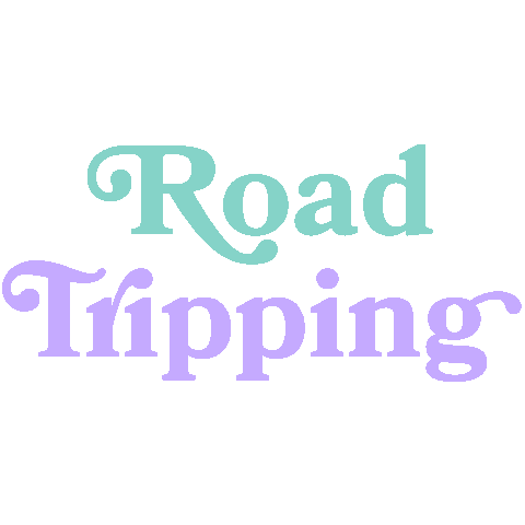 driving road trip Sticker