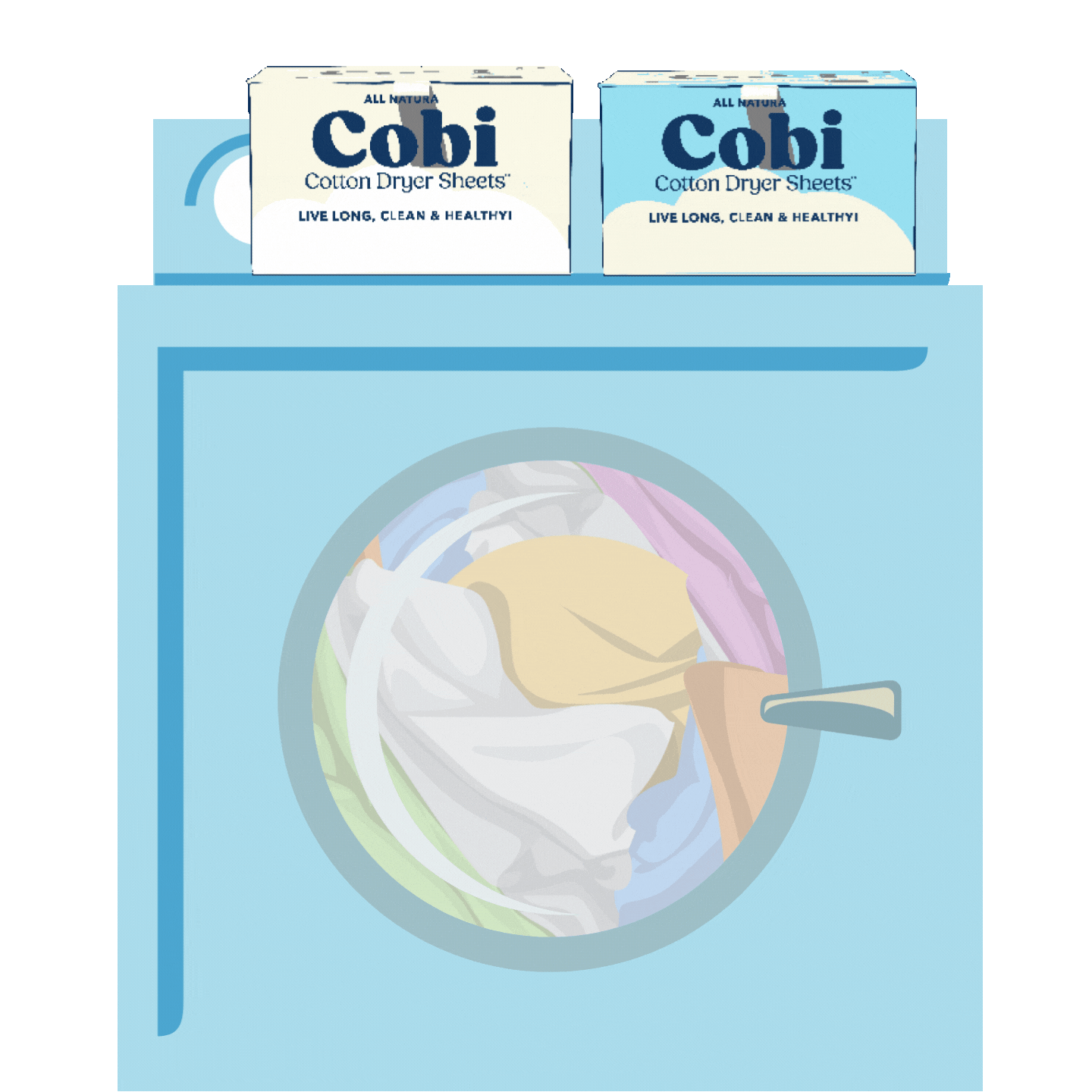 cobiclean giphyupload laundry cotton clean living Sticker