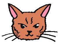 Cat Yawn Sticker by Shing02
