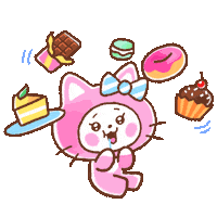 Cat Rabbit Sticker by LINE FRIENDS