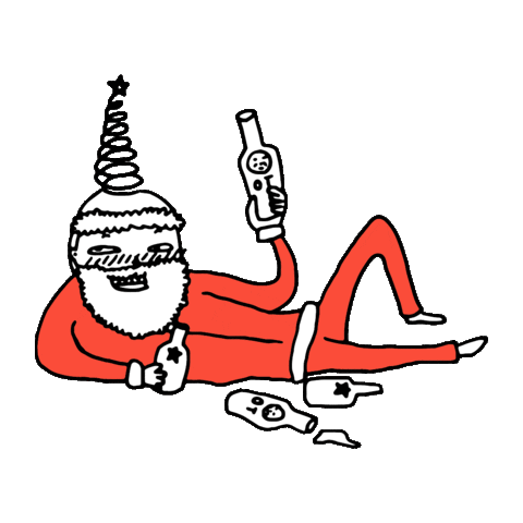 Christmas Santa Sticker by MALT Studio