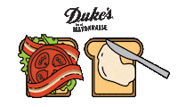 dukesmayonnaise sandwich bacon mayo mayonnaise Sticker