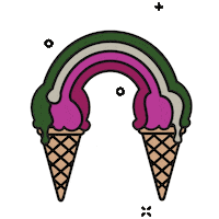 Happy Ice Cream Sticker by CUBE