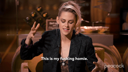 Kristen Stewart Friend GIF by PeacockTV