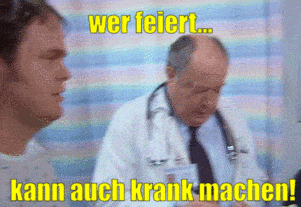 der-5-minuten-blog giphyupload feiern krankmachen GIF