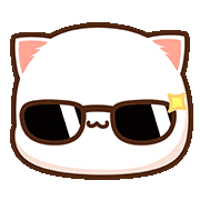Cat Peach Sticker