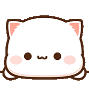Cat Peach Sticker