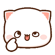 Cat Peach Sticker