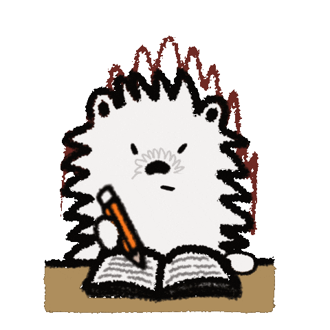 Study Fighting Sticker