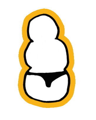 Snowman Thong Sticker by Book of the Month