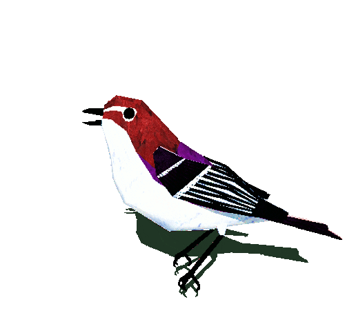 Art Bird Sticker by badblueprints