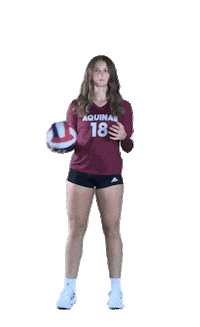 Volleyball Player Toss Ball Sticker by Aquinas Volleyball