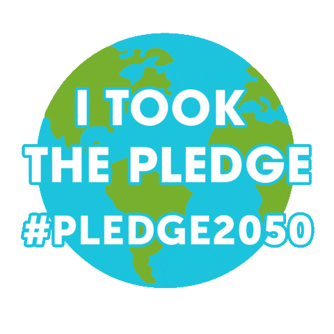 planetfootprint giphyupload globe earth day pledge2050 Sticker
