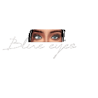 Blue Eyes Girl Sticker