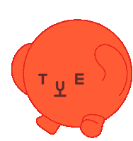 Angry Orange Sticker
