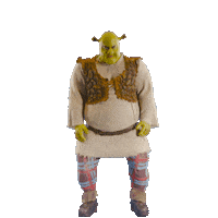 ShrekMusicalAU scary shrek ogre frightening Sticker
