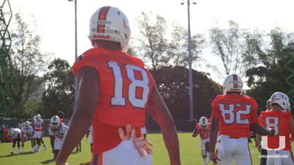 miamihurricanes giphyupload sports dancing giphysports GIF