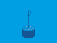 Optimopti blue sausage fork wurst GIF