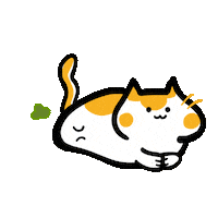 Fart Farting Cat Sticker by Poku Meow Meow Meow