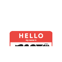 My Name Is Hello Sticker by Arlo Kombucha