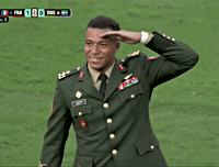 Saluting France GIF