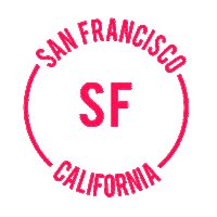 San Francisco California Sticker by Rob Jelinski Studios, llc.