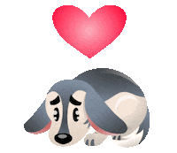 dog love Sticker by Chummy Chum Chums