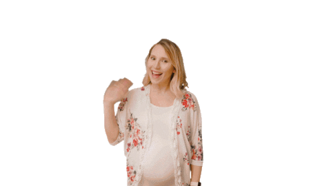 mommylabornurse giphyupload hey there hiiii babybump Sticker