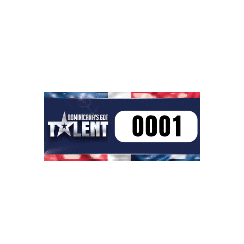 number Sticker by Dominicana's Got Talent