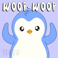 Celebrate Lets Go GIF by Pudgy Penguins