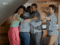 Shrinking Group Hug GIF by Apple TV