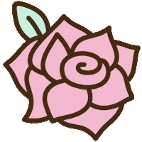Pink Flower Sticker by Pusheen