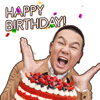 Happy Birthday Sticker by Wellous