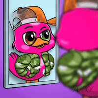 Vibes Looking Good GIF by Yucky Ducks