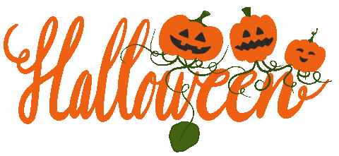 Halloween Pumpkin Sticker by LittlefieldGIF