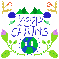 Go Green Climate Change Sticker by INTO ACTION