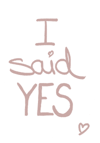 I Said Yes Wedding Sticker by Weingut Masser