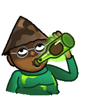 Drunk Kekecs Tricks Sticker