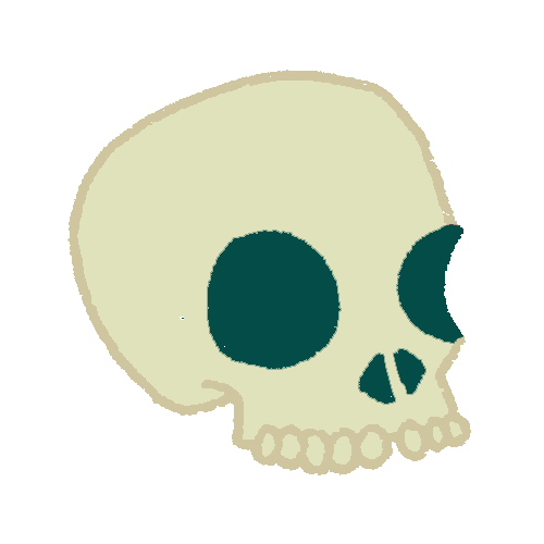 AnaisMunier giphyupload animated magic skull Sticker