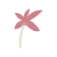 Palm Tree Pink Sticker by AbbottLyon