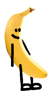 Toisie walking banana Sticker