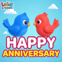 Wedding Anniversary Greetings GIF by Lucas and Friends by RV AppStudios