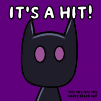 Glow Black Cat GIF by VeeFriends