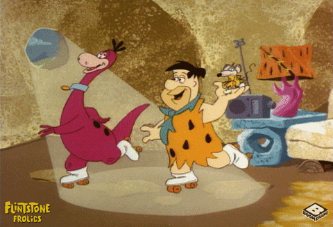 fred flintstone dancing GIF by Boomerang Official